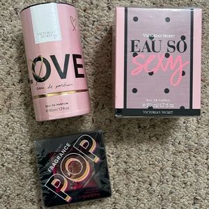 2 full size VS new perfumes in packaging plus mini pop fragrance
